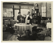 10" x 8" Glossy Photo From the 1934 Three Stooges Film "Punch Drunks" -- Very Good Condition